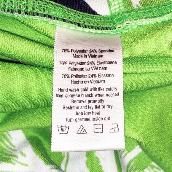 ALO green and white palm leaf leggings  Size S - Picture 7 of 9